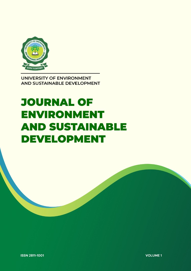 View Vol. 1 No. 1 (2022): Journal of Environment and Sustainable Development